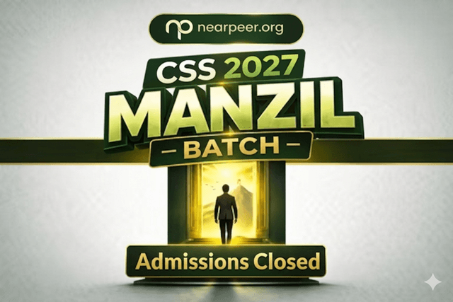 0. CSS 2027 Manzil Batch: Complete Live CSS Preparation & Evaluation System