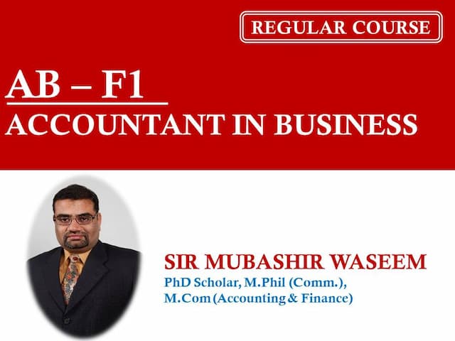 Accountant in Business (AB) by Sir MUBASIR WASEEM