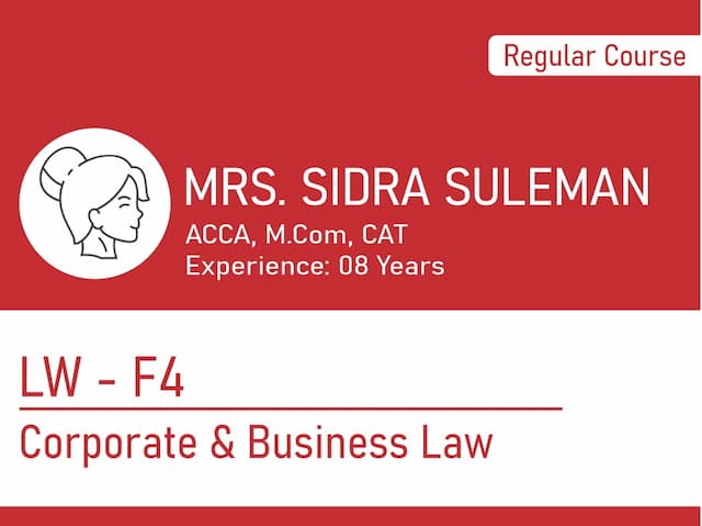 F4 (LW) By Miss SIDRA SULEMAN