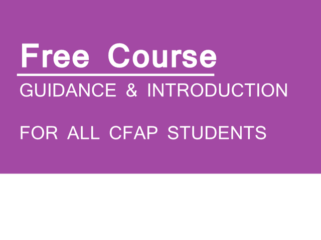Free Course for All CFAP Students