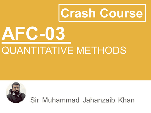 AFC 03 QM  Crash Course By Jahanzaib